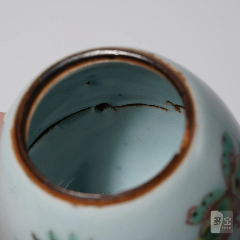 明崇祯 景德镇古渡五彩花蝶茶入 - 图20